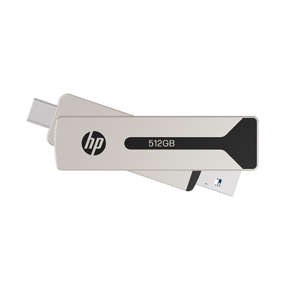 HP 惠普 911 Pro USB3.2/Type C 512GB 雙介面金屬高速隨身碟