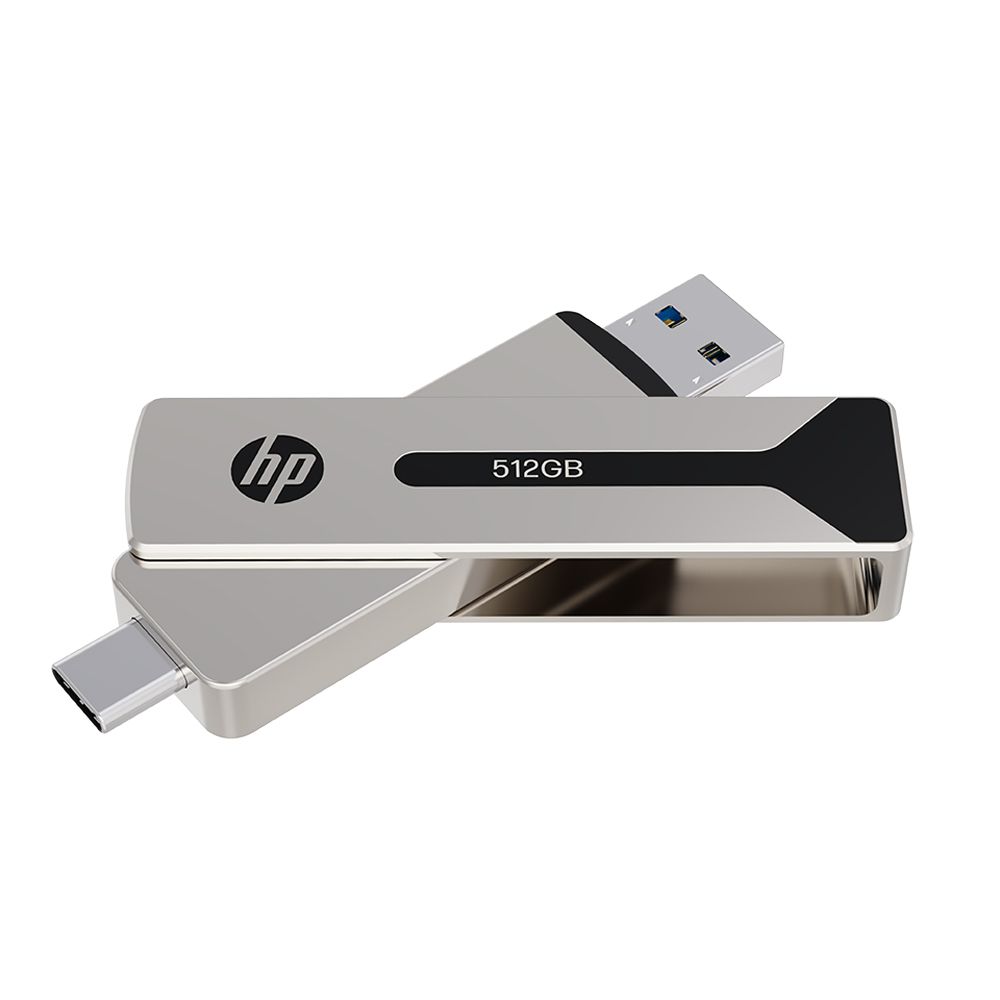 HP 惠普 911 Pro USB3.2/Type C 512GB 雙介面金屬高速隨身碟