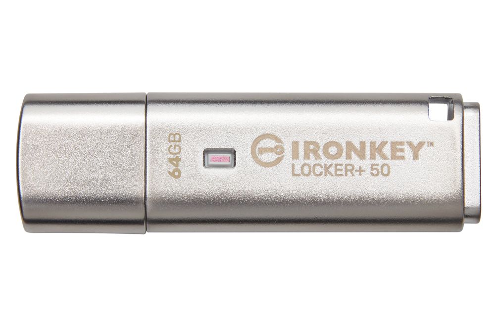 Kingston 金士頓  IronKey Locker+ 50 64GB USB 加密隨身碟 (IKLP50/64GB)