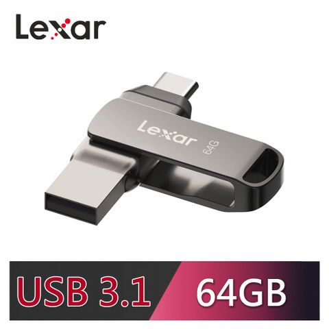 Lexar 雷克沙 D400 64GB USB 3.1 Type-C 雙頭隨身碟
