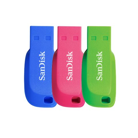 SanDisk Cruzer Blade CZ50 USB 隨身碟 32GB 超值三入組 (公司貨)