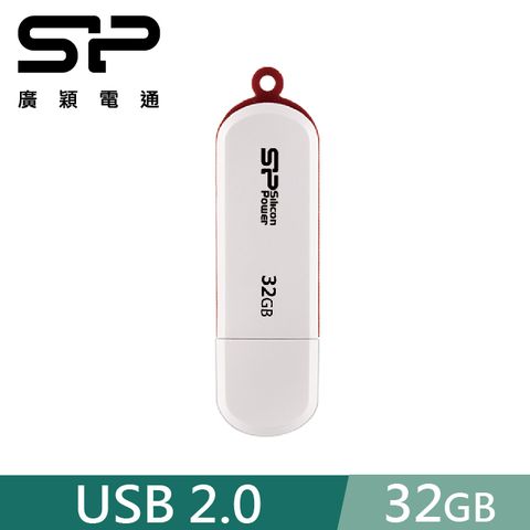 SP 廣穎 32GB LuxMini 320 USB 2.0 隨身碟 白色