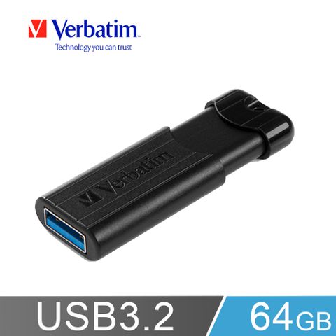 Verbatim威寶PinStripe 64GB USB3.2 Gen1 高速伸縮隨身碟