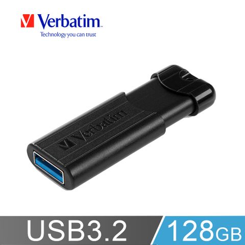 Verbatim威寶PinStripe 128GB USB3.2 Gen1 高速伸縮隨身碟