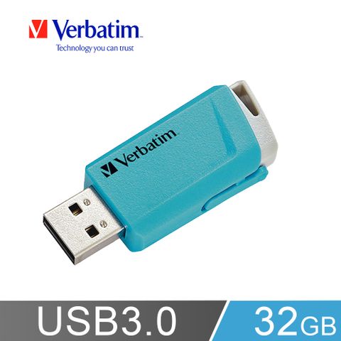 Verbatim威寶32GB USB3.0 Gen 1 高速滑蓋隨身碟(藍色)
