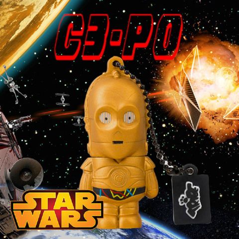 TRIBE 【義大利 】STARWARS 星際大戰 8GB 隨身碟 - C3-PO