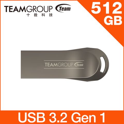 Team 十銓 Model T 512GB USB 3.2隨身碟 鎳黑 (終身保固)