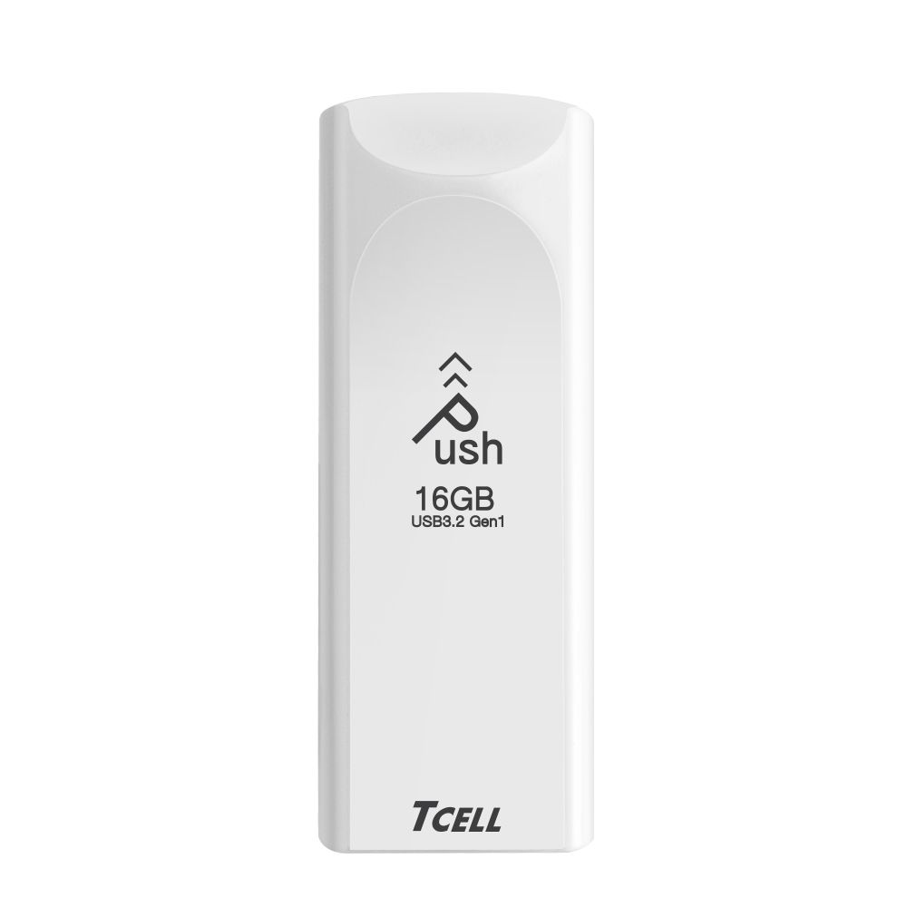 TCELL 冠元  USB3.2 Gen1 16GB Push推推隨身碟(珍珠白)