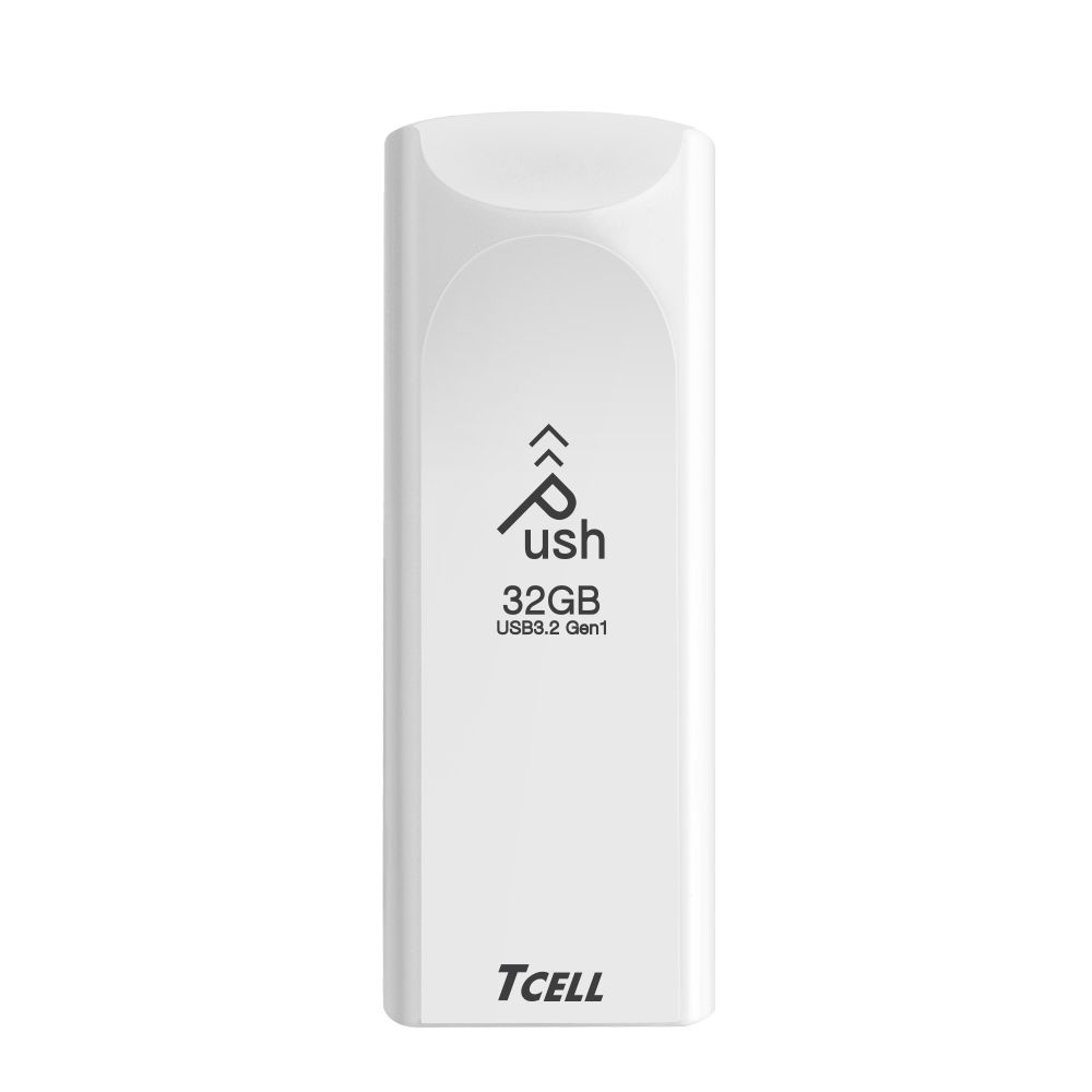 TCELL 冠元  USB3.2 Gen1 32GB Push推推隨身碟(珍珠白)