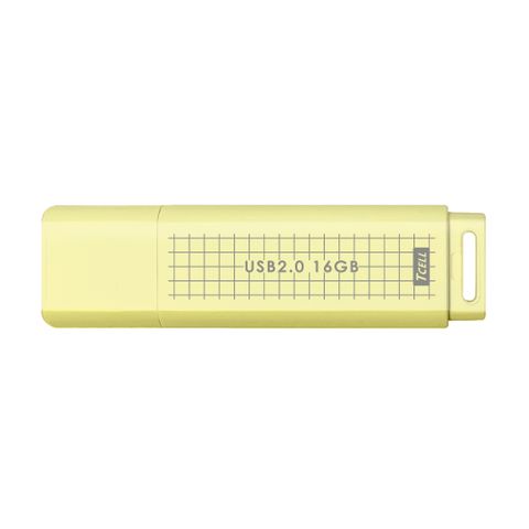 TCELL 冠元 USB2.0 16GB 文具風隨身碟(奶油色)