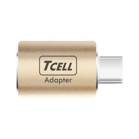 TCELL 冠元- USB 3.2 A to Type-C 高速高質感轉接頭(香檳金)