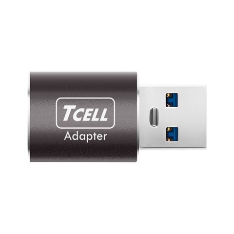 TCELL 冠元- Type-C to USB 3.2 A  高速高質感轉接頭(太空灰)