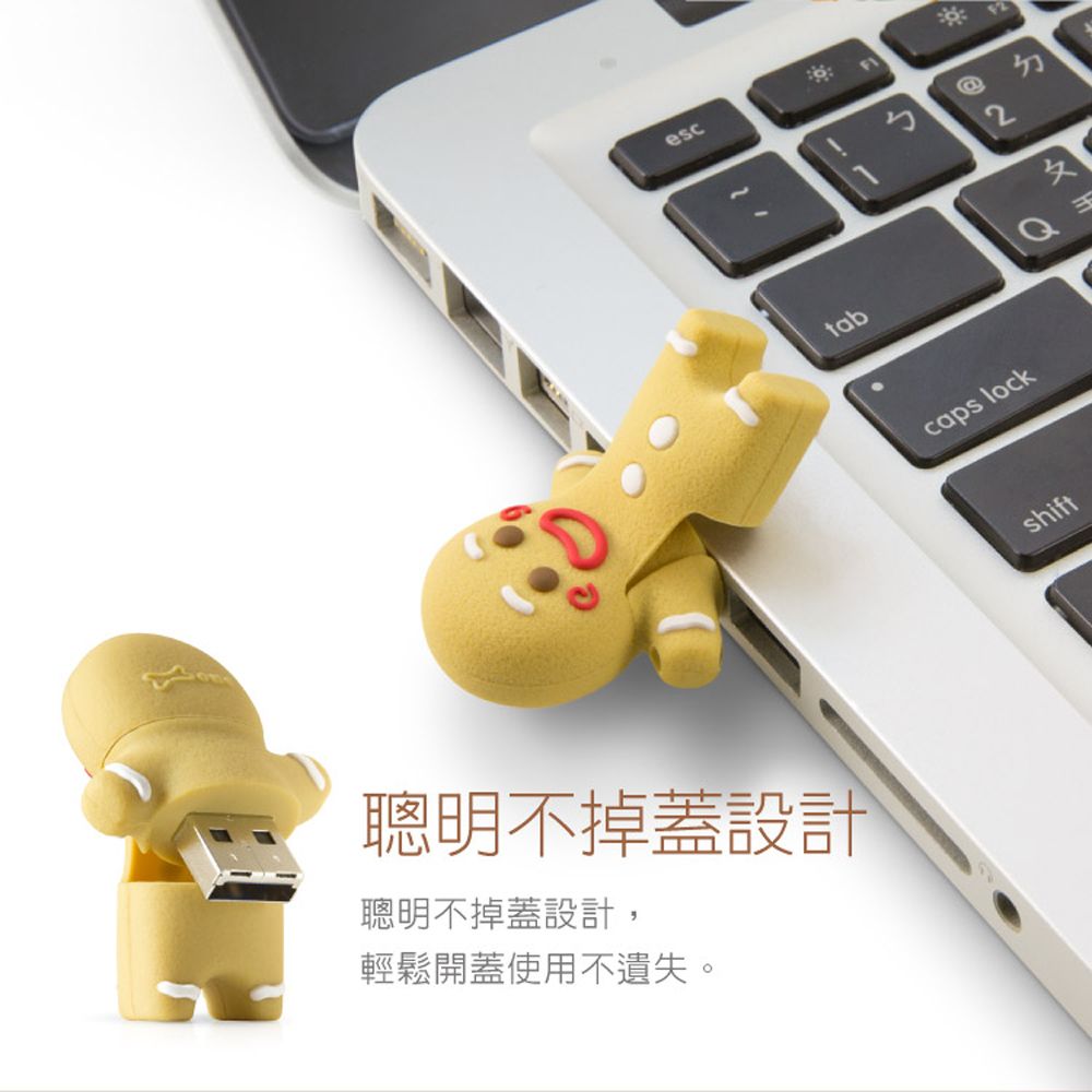 Bone / 造型隨身碟 3.0 16G 喵喵貓 薑餅人巴頓 熊貓胖達
