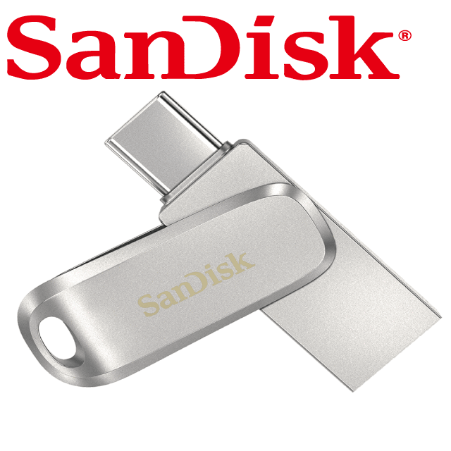 SanDisk 晟碟  Ultra Luxe USB Type-C 128G雙用隨身碟