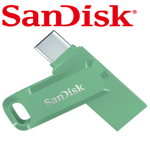 SanDisk Ultra Go USB Type-C 128GB 雙用隨身碟-草本綠