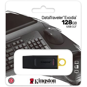 Kingston 金士頓 128GB 128G【DTX/128GB】DataTraveler Exodia USB 3.2 原廠保固 隨身碟