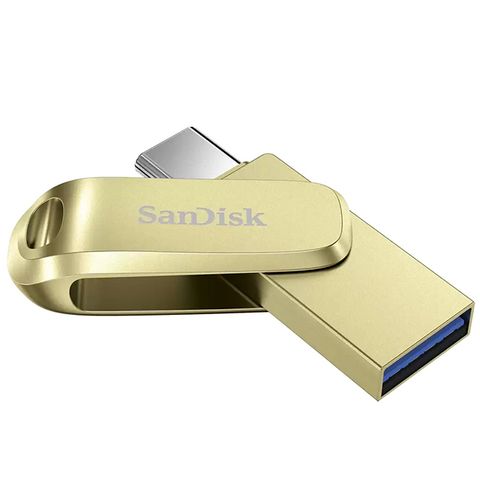 SanDisk 晟碟 256GB 金 Ultra Luxe TYPE-C OTG USB 3.2 雙用隨身碟【SDDDC4-256G】