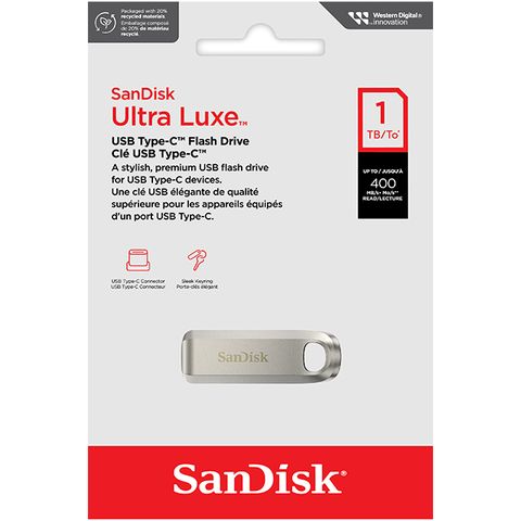 SanDisk 1T 1TB CZ75 Ultra Luxe Type-C SDCZ75-1T00 400MB/s USB 3.2 隨身碟