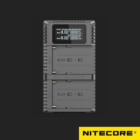 NITECORE 奈特科爾 USN3 PRO For SONY NP-FM / NP-F 液晶雙槽充電器