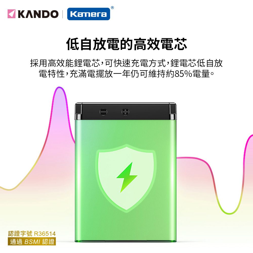 Kando 感動 鋰電池 NP-FW50 / FW50 認證版 高效能鋰電池芯 for Sony NEX-3NL等 (DB-FW50)