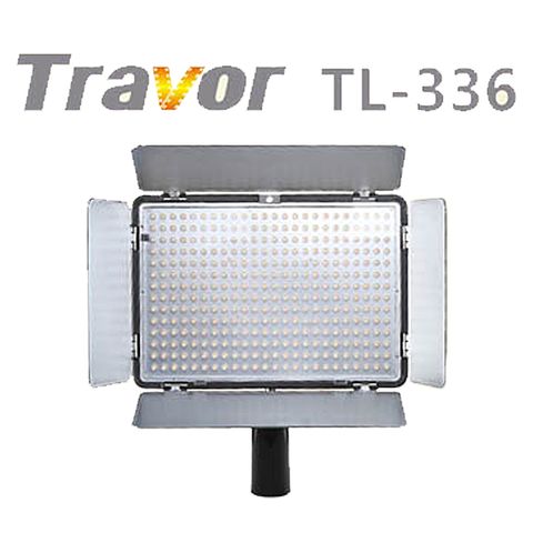 Travor TL-336 LED攝影燈(帶雙鋰電池)平板直播燈四葉片影視燈持續燈可裝電池外拍燈高顯色自然光高演色攝影燈