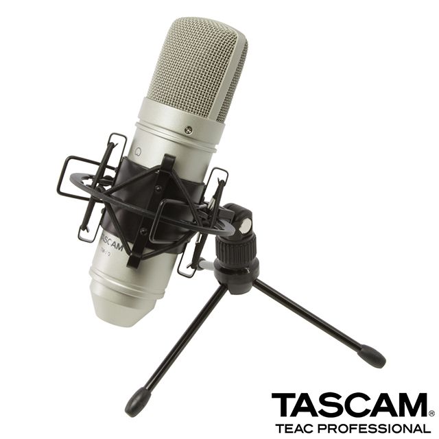 TASCAM  電容式麥克風 TM-80 銀色 公司貨