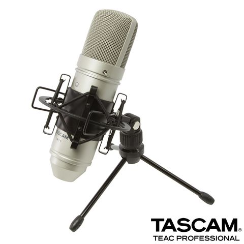 TASCAM 電容式麥克風 TM-80 銀色 公司貨