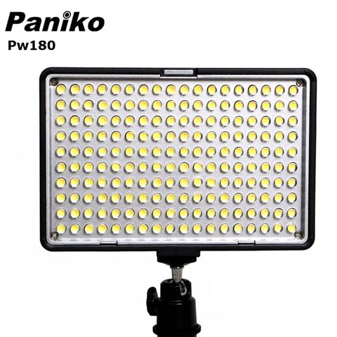 Paniko Pw180LED雙色溫攝影燈(送F550鋰電) 平板攝影燈直播燈影視燈持續燈可裝電池外拍燈高顯色自然光高演色