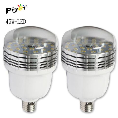 45W★2顆Piyet LED攝影燈泡(45w兩顆裝)