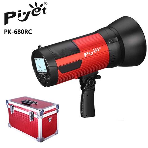 PIYET PK-680RC專業外拍閃光燈 CANON TTL閃光棚燈創業玩家人像攝影韓式證件身分證照引閃同步線