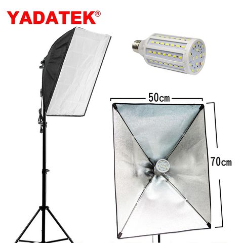 YADATEK 快速拆裝50x70無影罩-單燈組E27LED燈泡無影柔光罩直播短影音拍片樣品作品產品人像翻拍學校教學