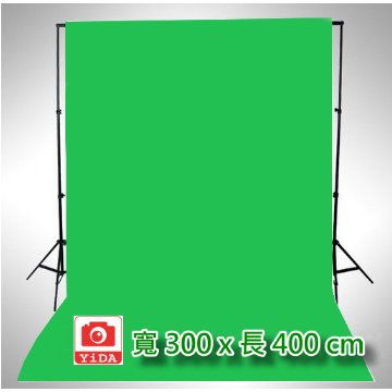 YIDA 藝達 300x400cm綠色背景布300x400cm綠色棉質背景布