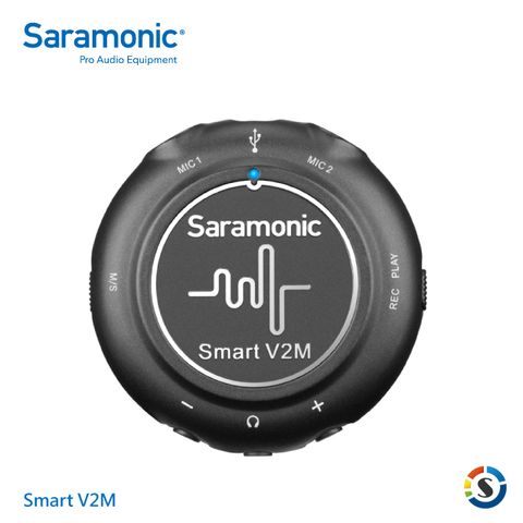 Saramonic 楓笛 雙通道領夾麥克風混音器套組Smart V2M