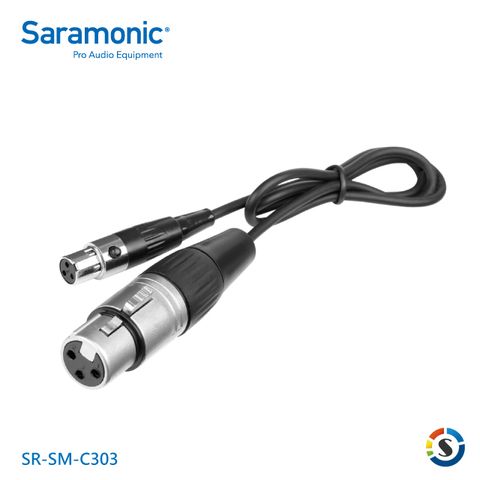 ★支援XLR卡農麥克風Saramonic 楓笛 XLR轉Mini XLR音源轉接線SR-SM-C303