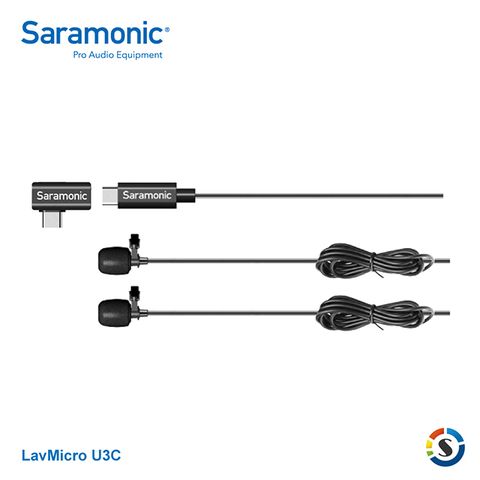 Saramonic 楓笛 Type-C全向型雙領夾麥克風LavMicro U3C