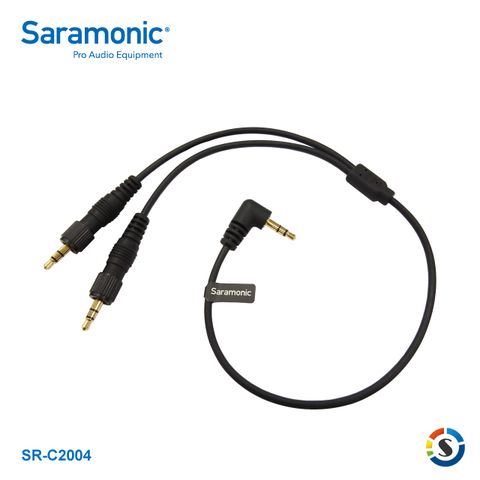 Saramonic 楓笛 3.5mm轉雙頭3.5mm音源轉接線 SR-C2004