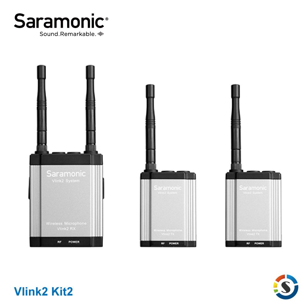 Saramonic 楓笛   Vlink2 Kit2 (TX+TX+RX) 一對二無線麥克風系統