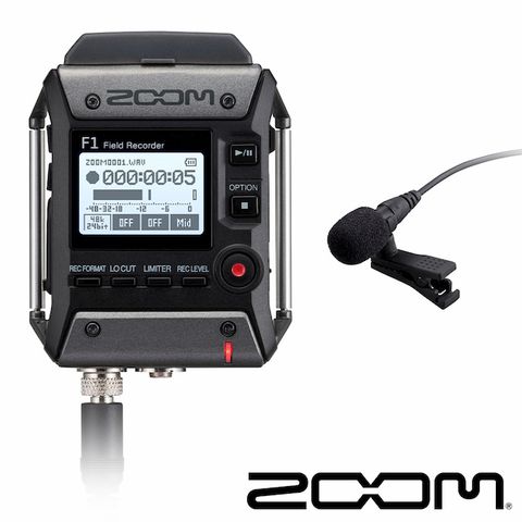 Zoom F1-LP 領夾式麥克風 錄音機 正成公司貨