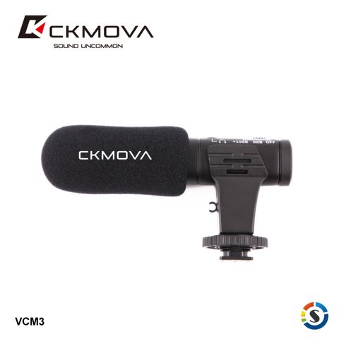 ★適用於相機、攝影機、行動裝置CKMOVA 全向電容式相機麥克風 VCM3