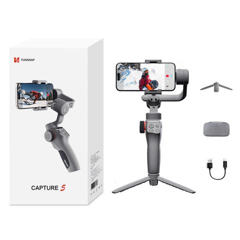 Funsnap 逗映Capture5 智能ai追蹤三軸穩定器 手機雲台 360°無限位