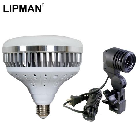 80W超級亮LED燈LIPMAN 80wLED攝影燈泡+E27燈頭CRI(Ra):90 內置散熱風扇