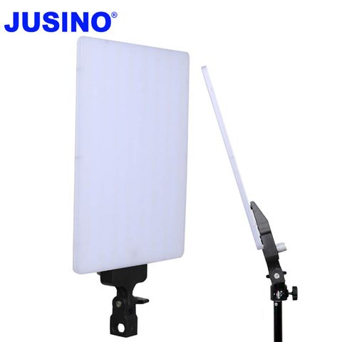 Jusino LED380C超薄平板攝影燈直播影視持續可裝電池外拍高顯色可調色溫亮度學校教學影片