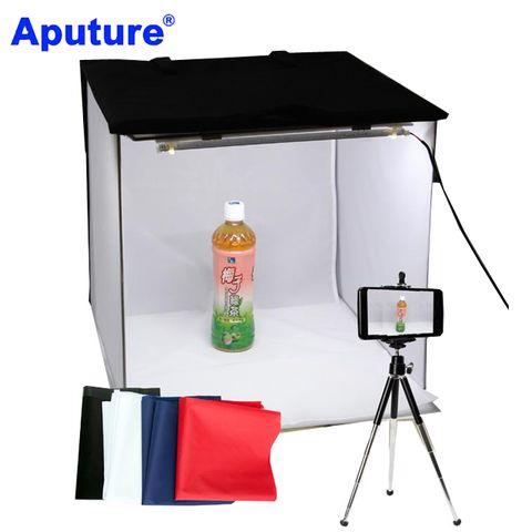 Aputure 快速折收LED攝影棚E40方棚光棚網拍商品手機攝影飾品玩具樣品新產品菜品美食拍攝商業靜物攝影學校教學