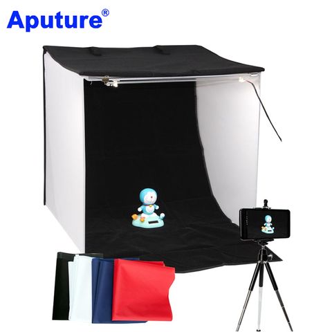 Aputure 快速折收LED攝影棚E50方棚光棚網拍商品手機攝影飾品玩具樣品新產品菜品美食拍攝商業靜物攝影學校教學