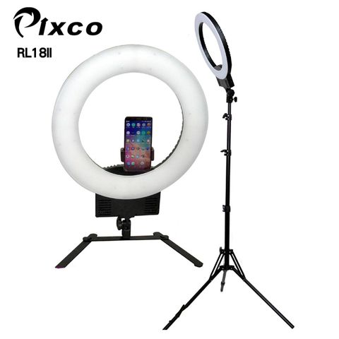 PIXCO 拍攝寶18吋環形燈RL18II-送變壓器燈架18吋大照度3182lux