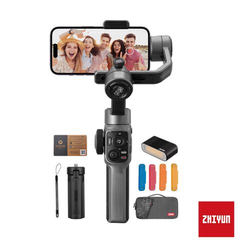 SMOOTH 5S│360°補光智雲 ZHIYUN SMOOTH 5S COMBO 套裝版手機三軸穩定器 正成公司貨