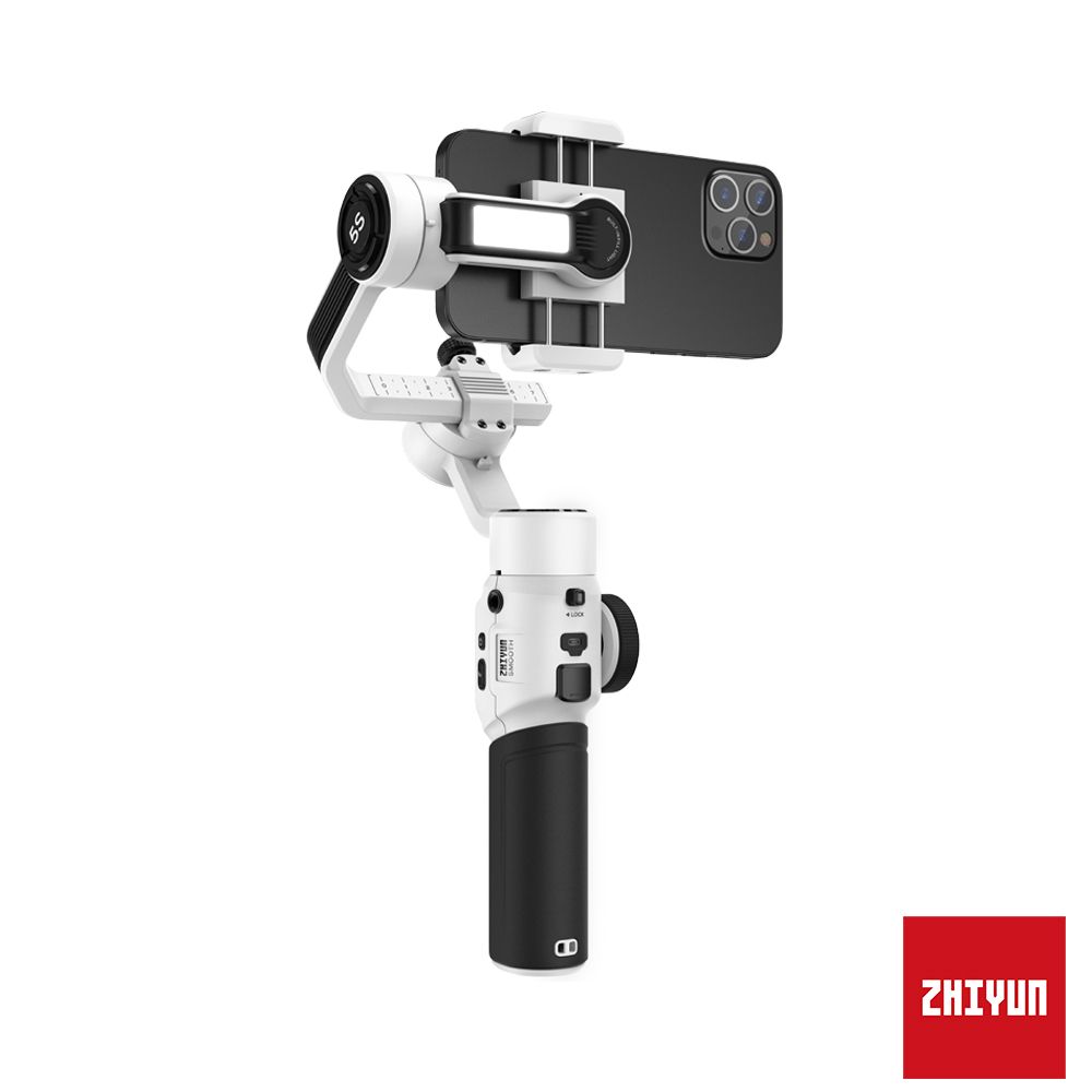 ZHIYUN 智雲   SMOOTH 5S COMBO 套裝版 白色手機三軸穩定器 正成公司貨