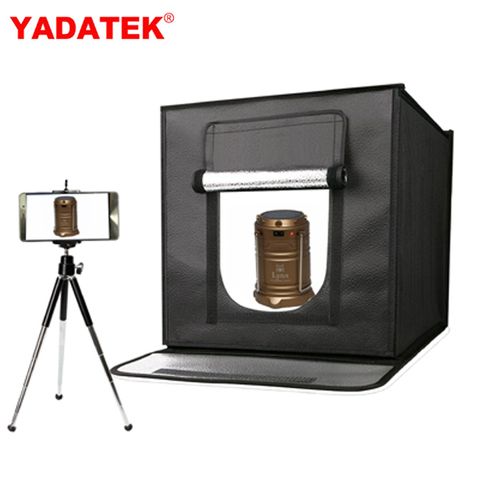 YADATEK 60CM快速折收LED攝影棚(YD60)方棚網拍手機攝影飾品玩具樣品新產品菜品美食拍攝商業靜物攝影學校教學