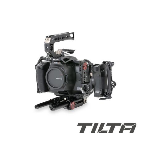 TILTA 鐵頭 BMPCC Blackmagic 攝影機 6K PRO 戰術版全籠提籠 - 黑色 公司貨