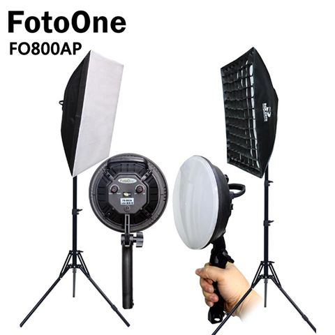 FotoOne 圓盤LED5070網格無影罩FO800A雙燈組無影罩柔光罩攝影燈直播燈影視燈持續燈高顯色自然光高演色攝影燈